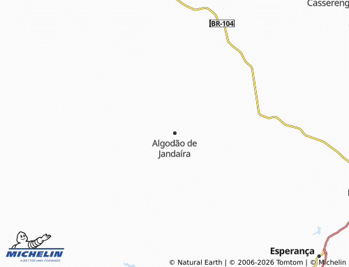 Mappa MICHELIN Algodão de Jandaíra - ViaMichelin