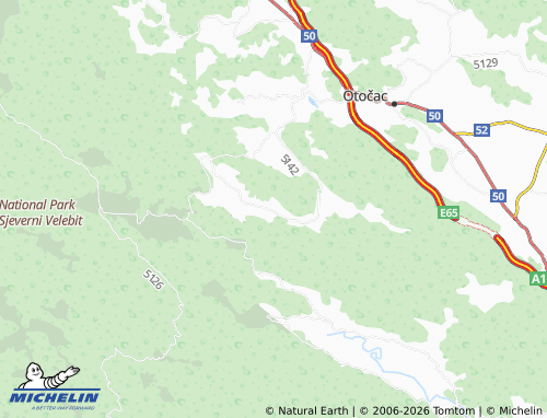 Kaart MICHELIN Bukovac - ViaMichelin