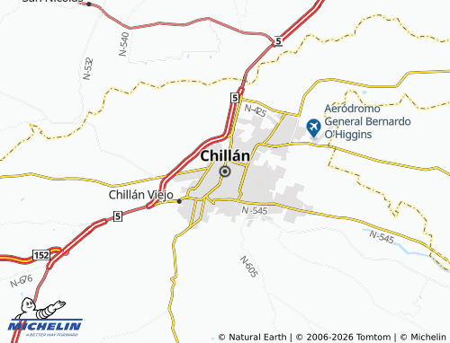 Carte MICHELIN Chillán - ViaMichelin