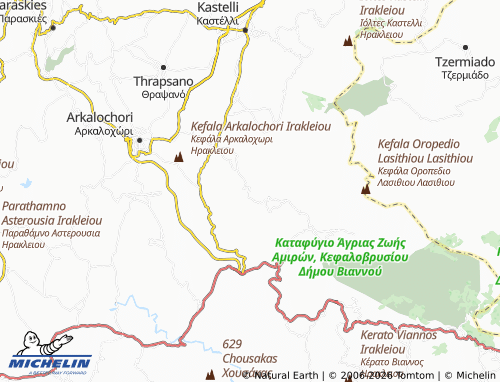 Mapa MICHELIN Panagia - ViaMichelin