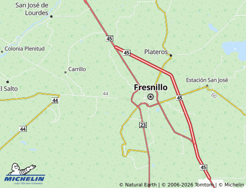 Mappa MICHELIN Bajío de Fresnillo I - ViaMichelin