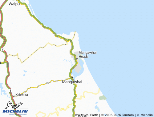 MICHELIN Mangawhai Heads map - ViaMichelin