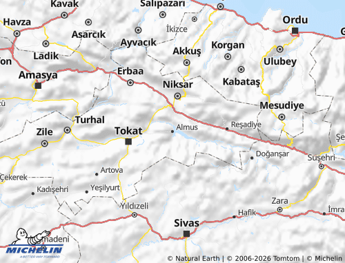MICHELIN Almus map - ViaMichelin