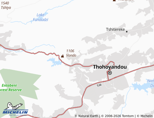 Kaart MICHELIN Tshikunda - ViaMichelin