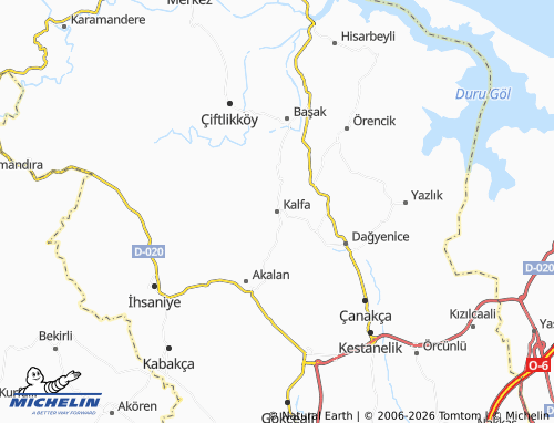 MICHELIN Kalfa map - ViaMichelin
