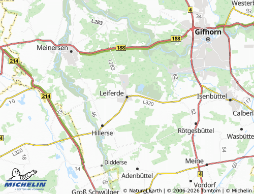 MICHELIN Leiferde map - ViaMichelin