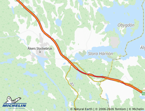 Carte MICHELIN Läggesta - ViaMichelin