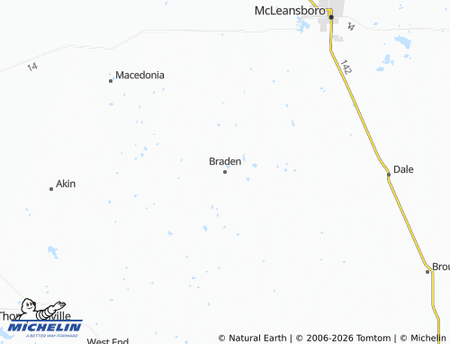 Mappa MICHELIN Braden - ViaMichelin
