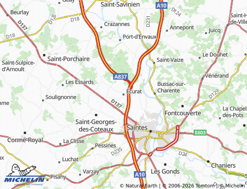 Mapa MICHELIN Écurat - ViaMichelin