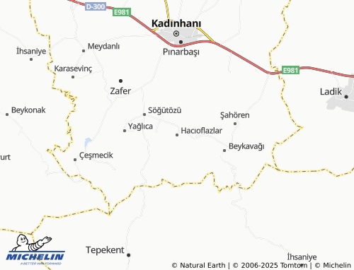 MICHELIN Hacıoflazlar map - ViaMichelin