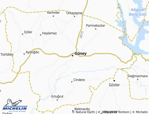 MICHELIN Yağcılar map - ViaMichelin