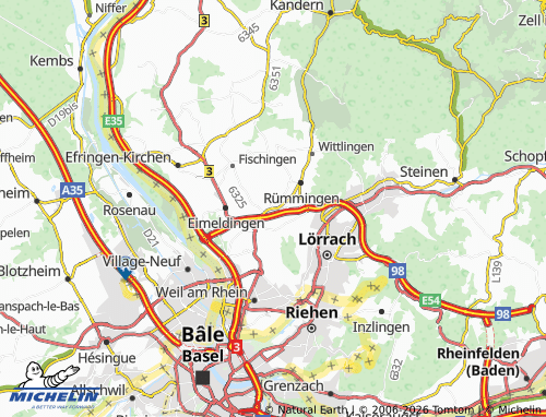 Mapa MICHELIN Binzen - ViaMichelin