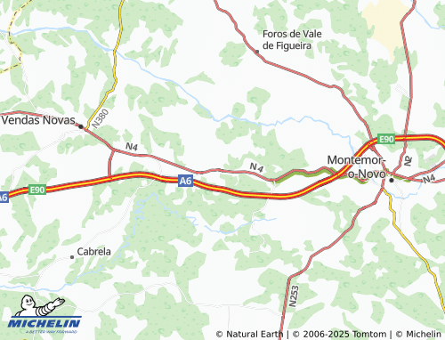 MICHELIN Silveiras map - ViaMichelin