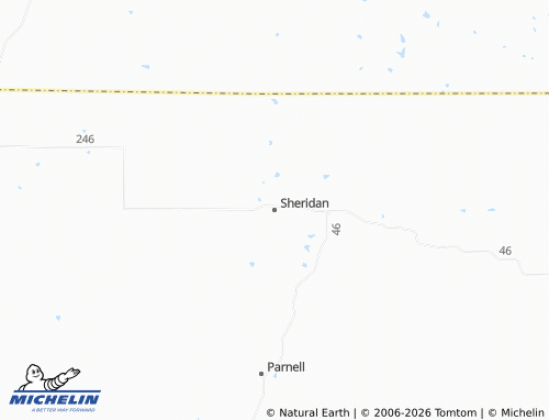 Mapa MICHELIN Sheridan - ViaMichelin