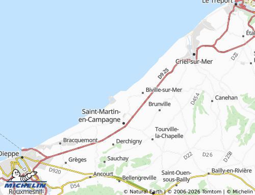 Mappa MICHELIN Penly - ViaMichelin