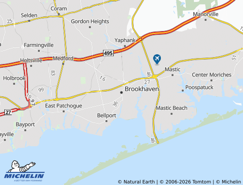 Mappa MICHELIN Brookhaven - ViaMichelin