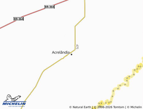 MICHELIN-Landkarte Acrelândia - ViaMichelin