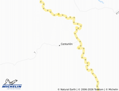 Kaart MICHELIN Centurión - ViaMichelin