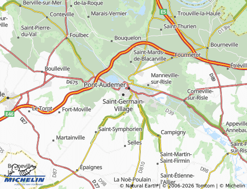 MICHELIN Saint-Germain-Village map - ViaMichelin