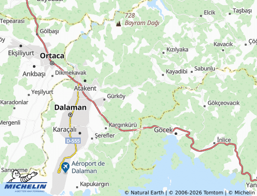 MICHELIN Karacaağaç map - ViaMichelin