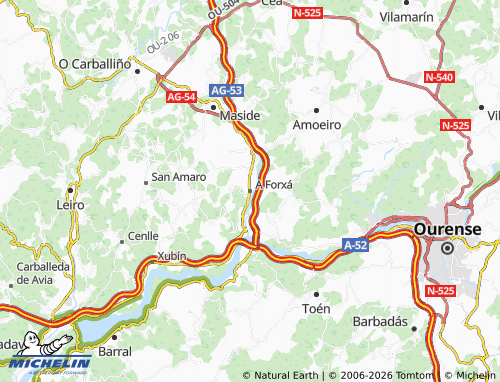 MICHELIN A Forxá map - ViaMichelin