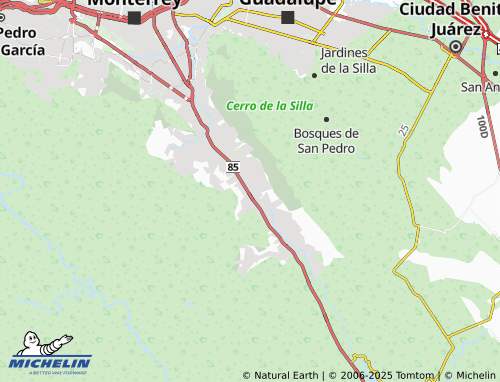 MICHELIN Privada El Uro map - ViaMichelin