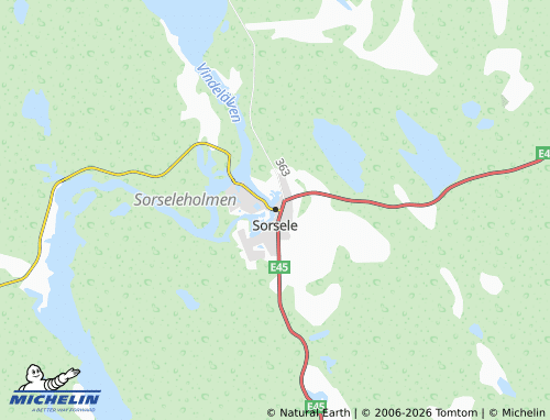 Mapa MICHELIN Sorsele - ViaMichelin