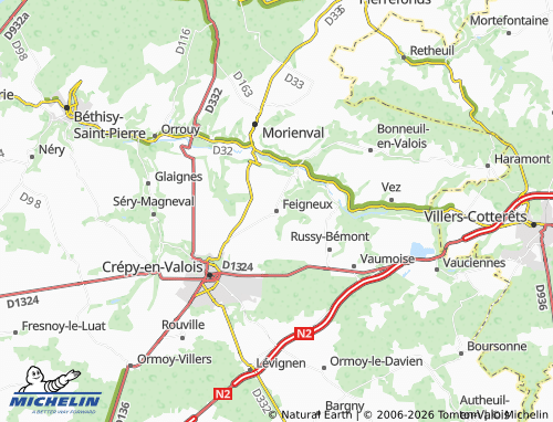 Mappa MICHELIN Feigneux - ViaMichelin
