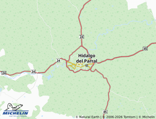 MICHELIN Del Prado map - ViaMichelin