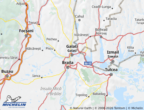 Mappa MICHELIN Galați - ViaMichelin