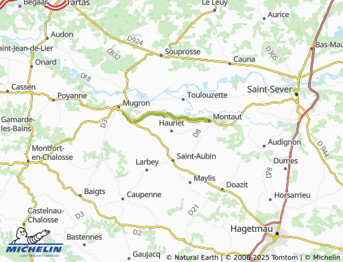 MICHELIN Hauriet map - ViaMichelin