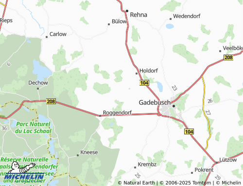 MICHELIN Meetzen map - ViaMichelin