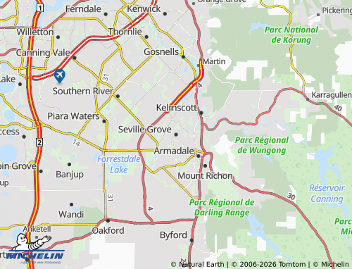 Mapa MICHELIN Seville Grove - ViaMichelin