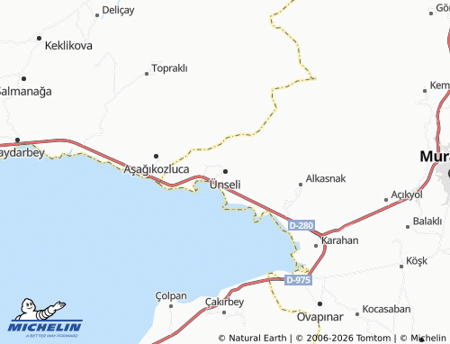 Mappa MICHELIN Ünseli - ViaMichelin