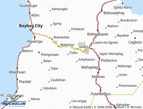 MICHELIN Zacarito map - ViaMichelin