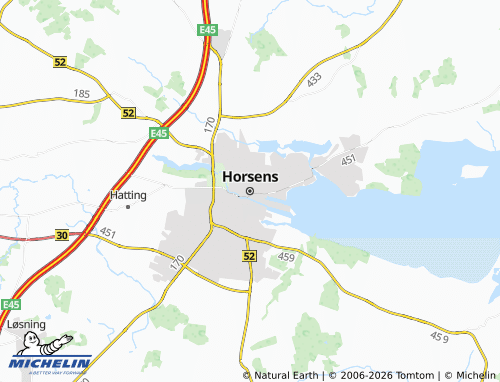 Mappa MICHELIN Horsens - ViaMichelin
