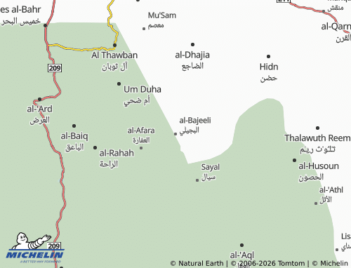 Carte MICHELIN al-Bajeeli - ViaMichelin
