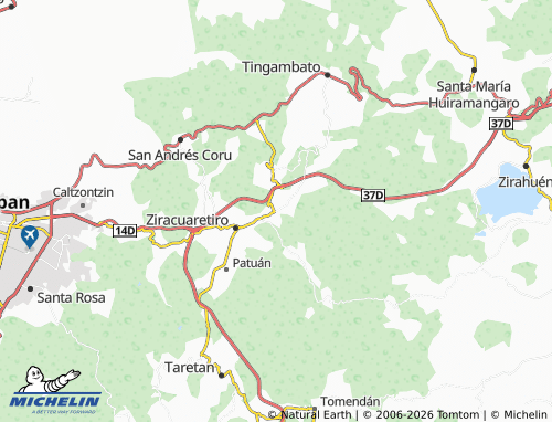 Mapa MICHELIN El Copal - ViaMichelin