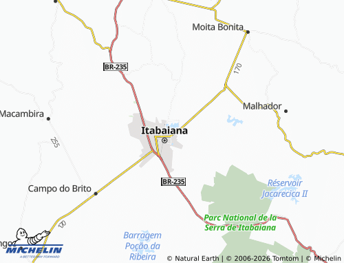 MICHELIN-Landkarte Bananeira - ViaMichelin