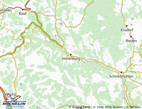 MICHELIN Hohenburg map - ViaMichelin
