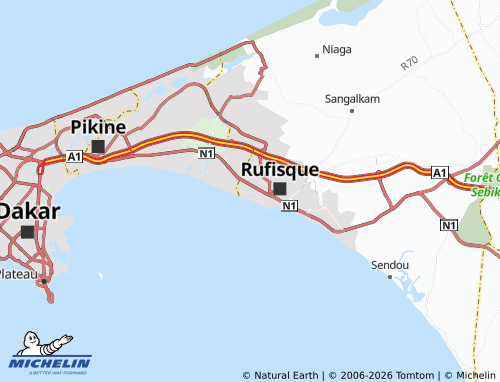 MICHELIN Diokoul map - ViaMichelin