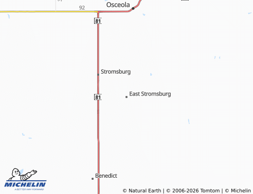 Carte MICHELIN East Stromsburg - ViaMichelin