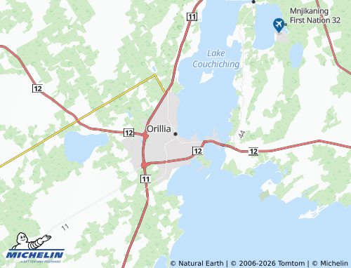 Kaart MICHELIN Orillia - ViaMichelin