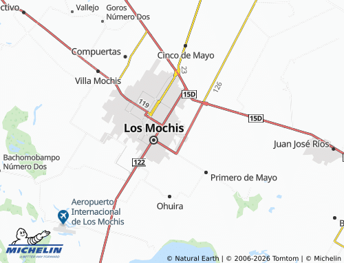 Carte MICHELIN Chorizo Pemex - ViaMichelin