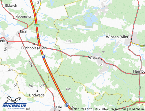 MICHELIN Jeversen map - ViaMichelin