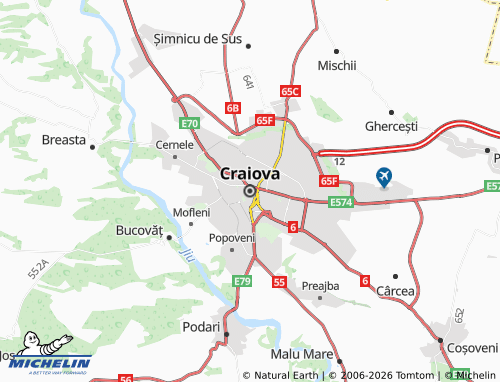 MICHELIN Craiova map - ViaMichelin