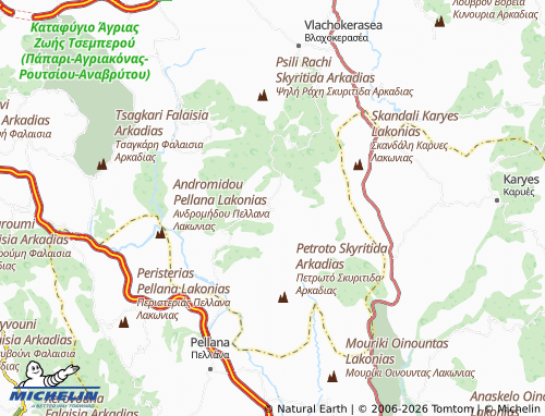 MICHELIN Kollines map - ViaMichelin