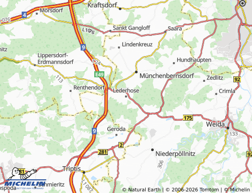MICHELIN-Landkarte Lederhose - ViaMichelin
