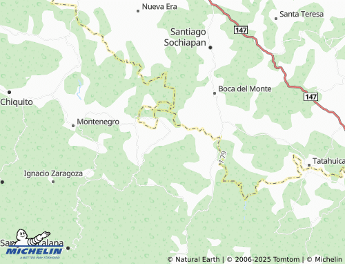 MICHELIN Lázaro Cárdenas, Santa María Petapa map - ViaMichelin