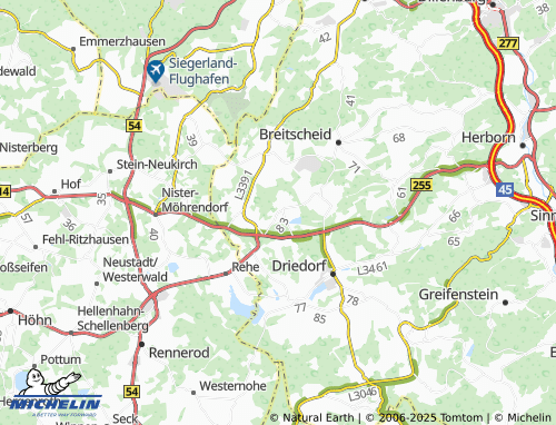 MICHELIN-Landkarte Heisterberg - ViaMichelin